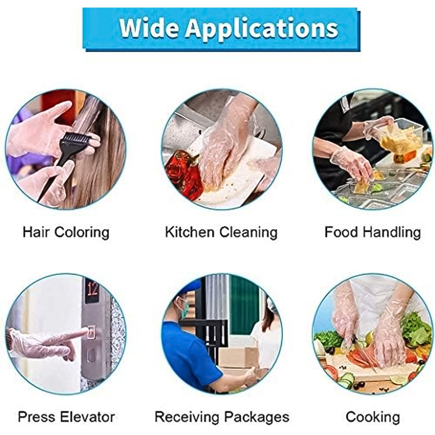 Eco-Friendly Kitchen Hand Gloves, Disposal hand gloves, Free size (100 Pc) Eco-Friendly Kitchen Hand Gloves, Disposal hand gloves, Free size (100 Pc)